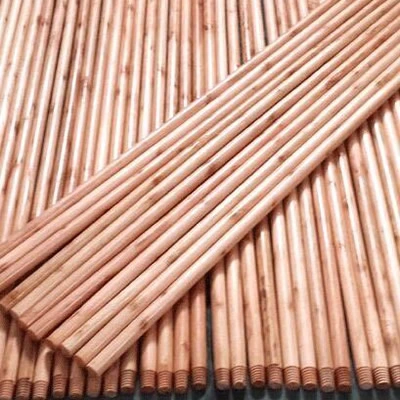 Varnished Wooden Broom Stick Mop Handle