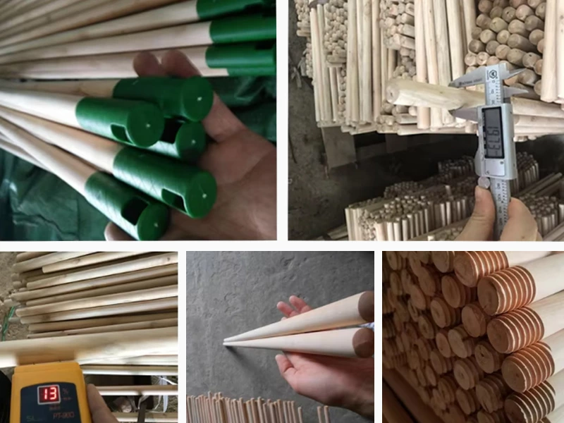 Wooden Broom Stick Handle ( PVC Coated )
